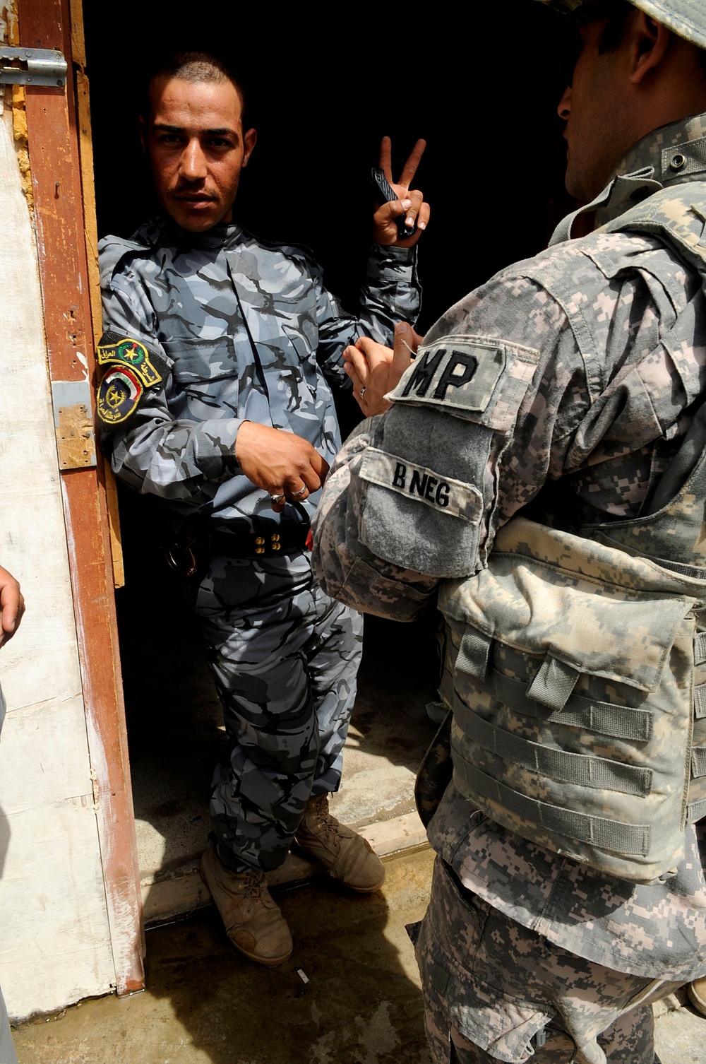 Iraqi police training in Mosul