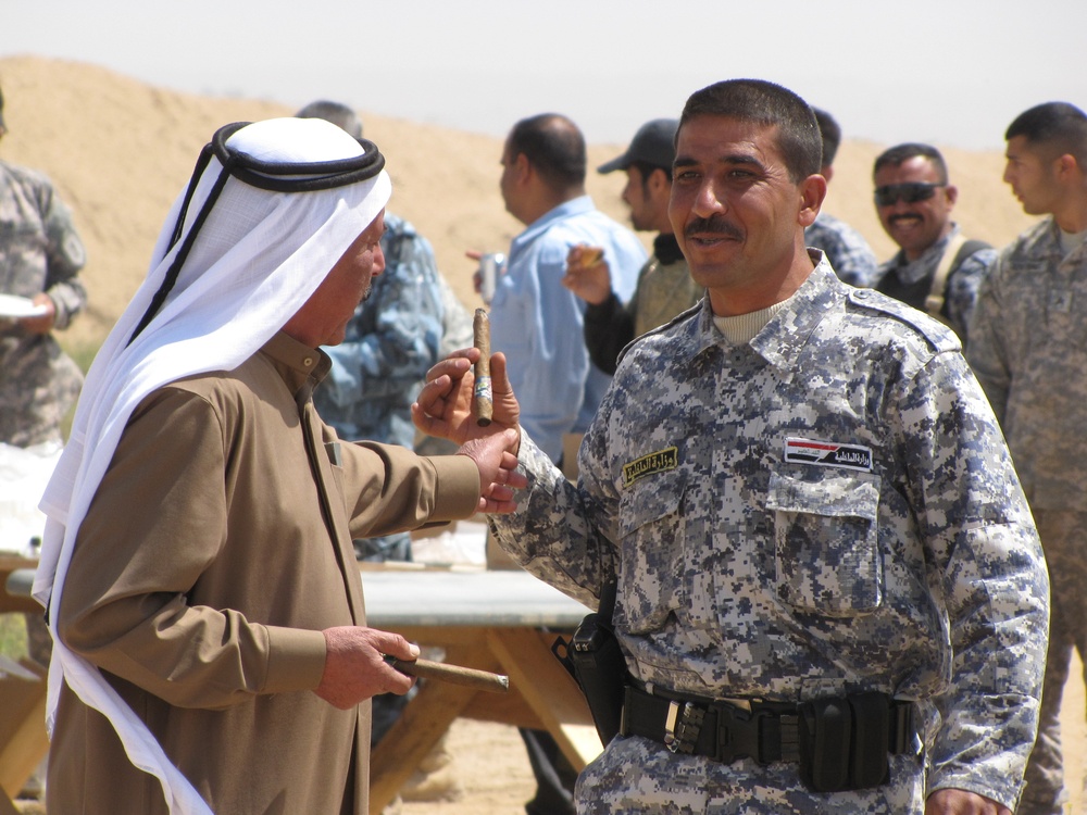 Iraqi Police, Army, Coalition Forces hit bullseye in friendly marksmanship competition