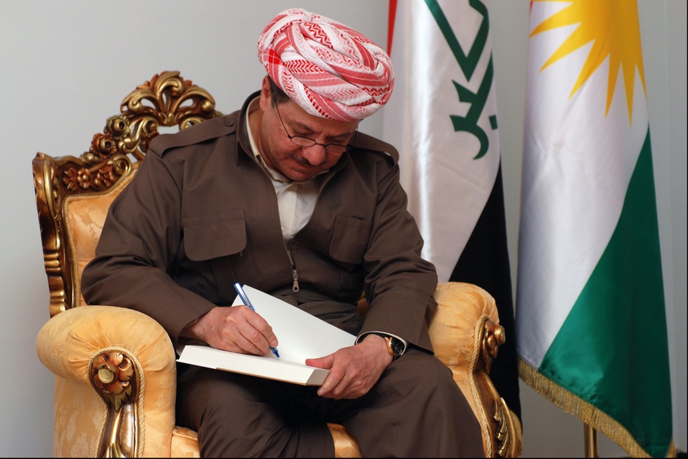 Brig. Gen. Brown Meets With Kurdish president in Barzan
