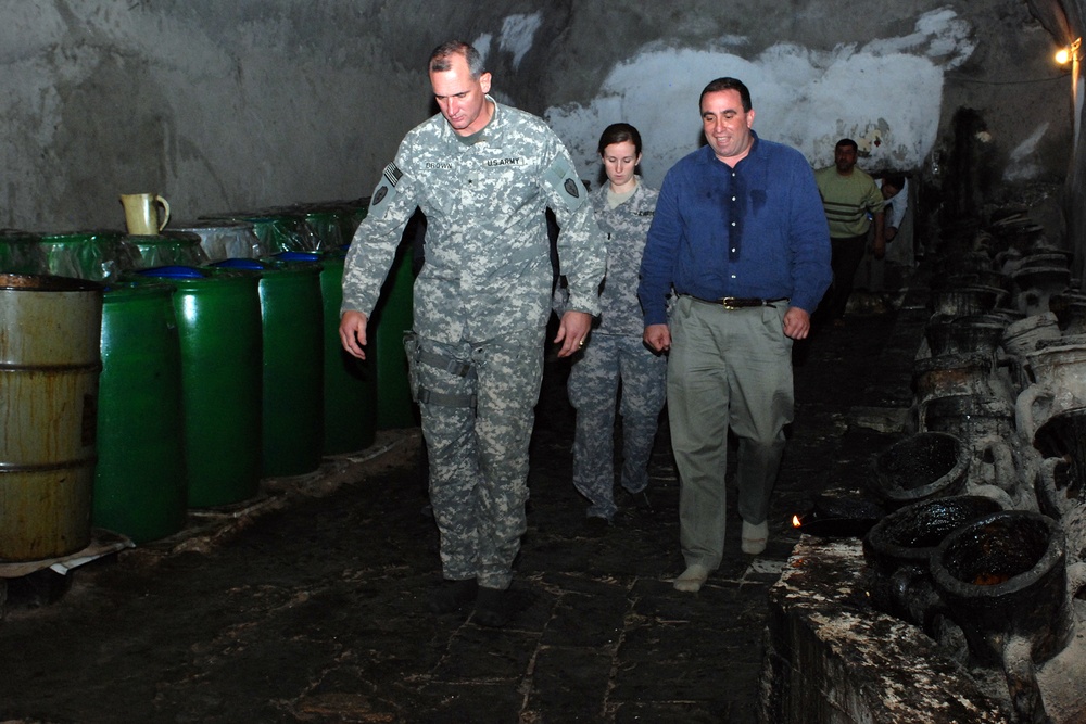 Yezidi Prince Welcomes Brigadier General Brown to Temple in Lalish