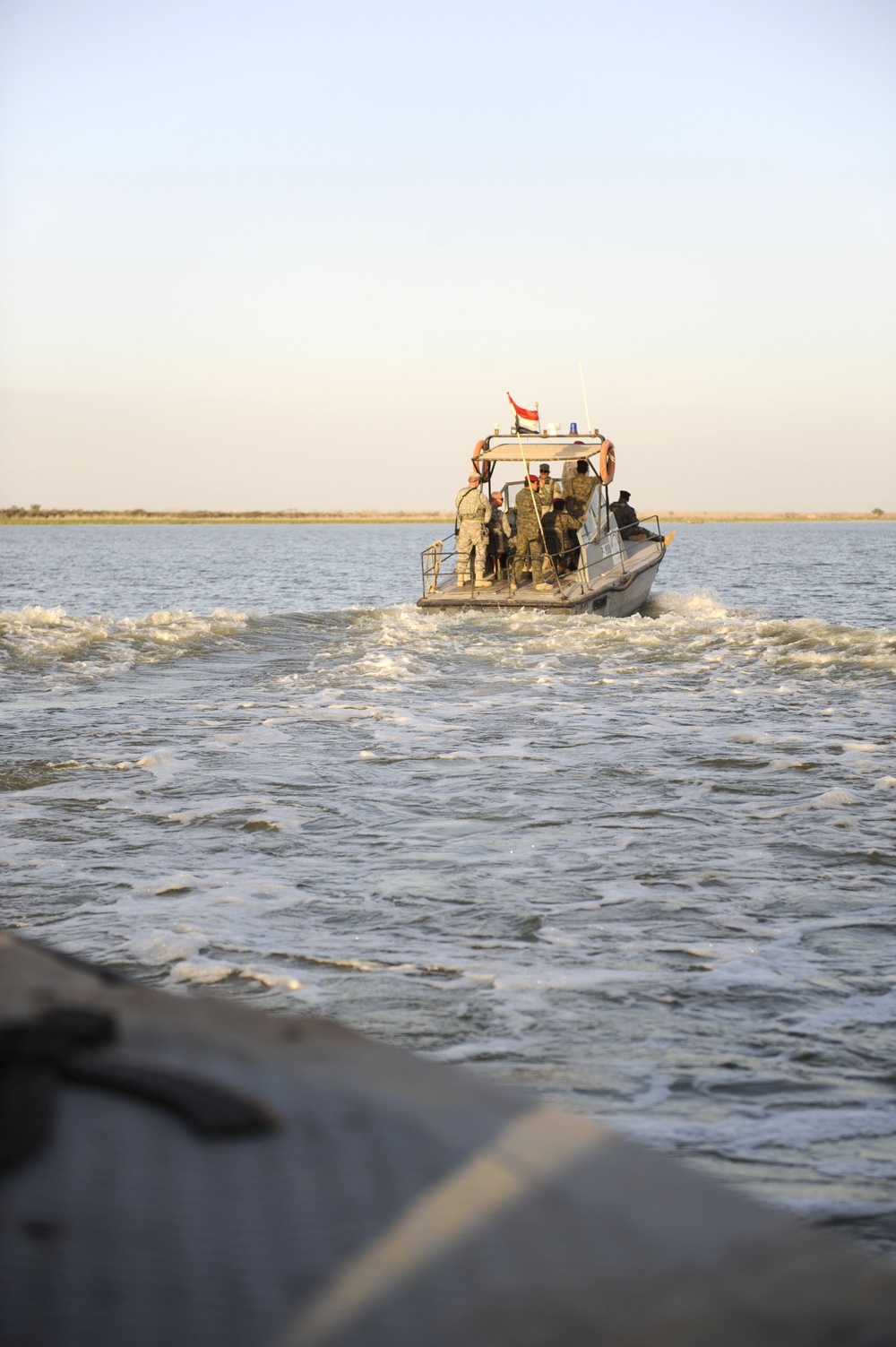 Iraqi Coastal Border Guard Patrols the Waters