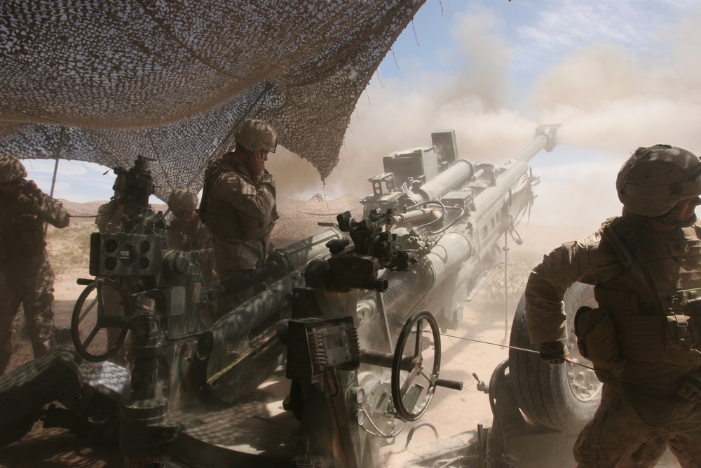 Desert Fire Exercise: Combat Logistics Battalion 7 Supports Cannon Cockers