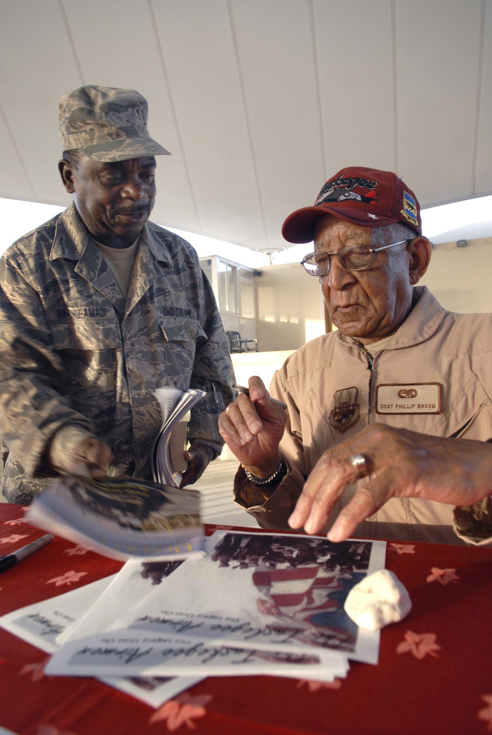 Tuskegee Airmen Bring Proud Support to Military Members in the AOR