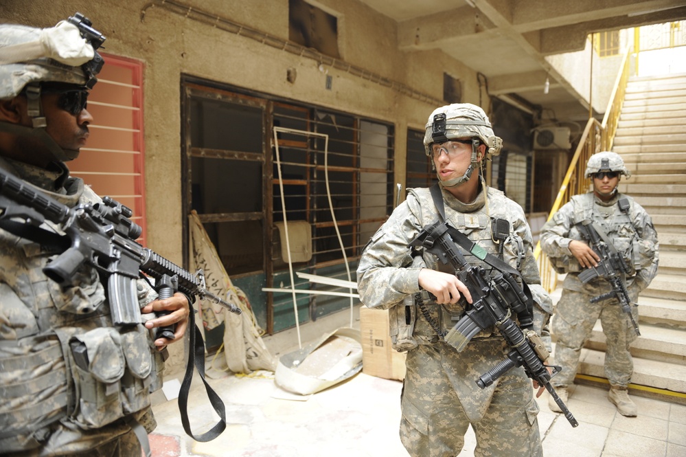 Patrol in Baghdad, Iraq