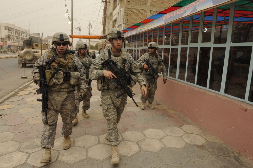 Patrol in Baghdad, Iraq