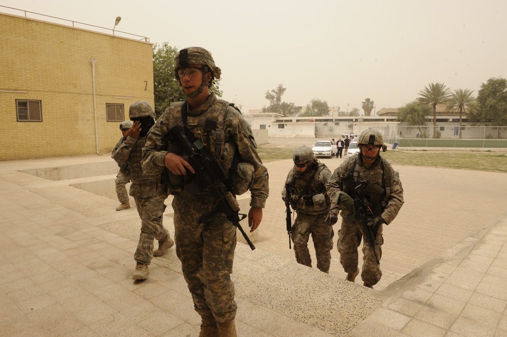 Patrol in Baghdad, Iraq