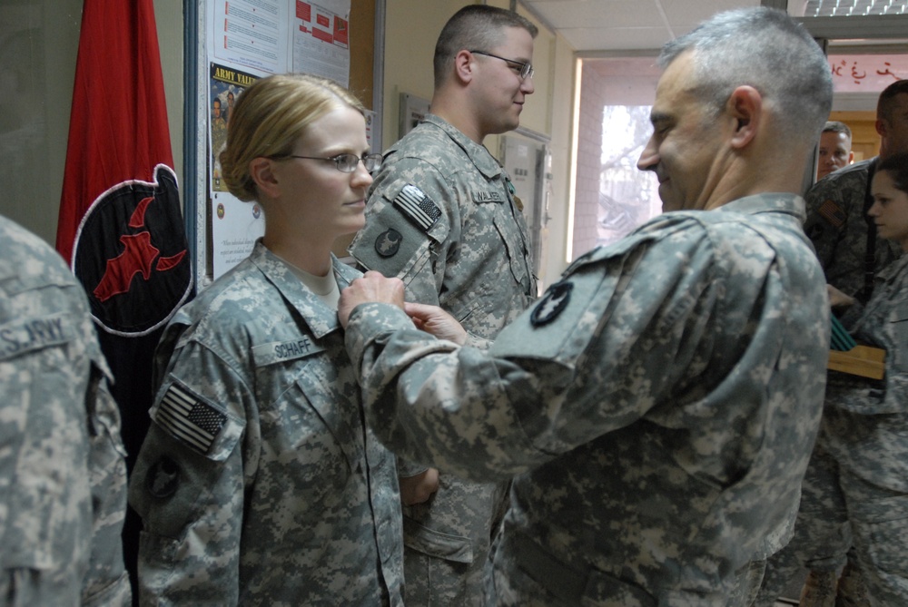 Sgt. Schaff Receives Army Commendation Medal