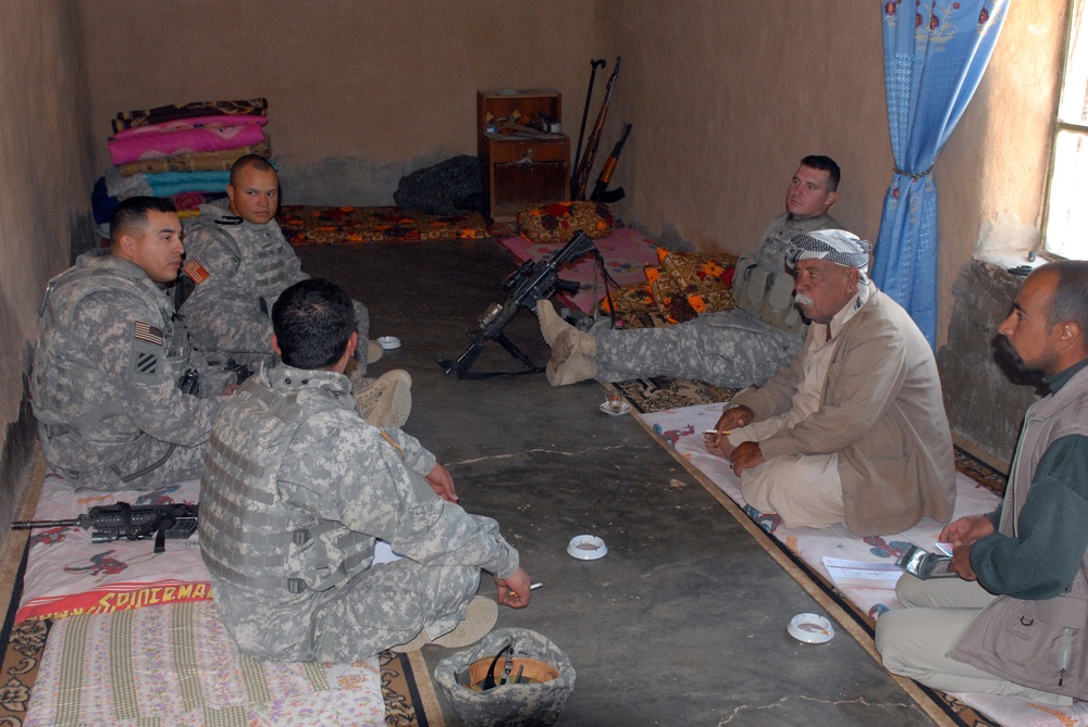 All in a day's work: Soldiers make the rounds