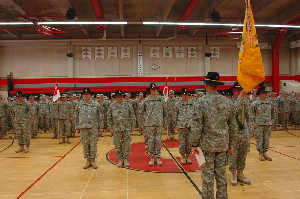 82nd Cavalry mobilization ceremony