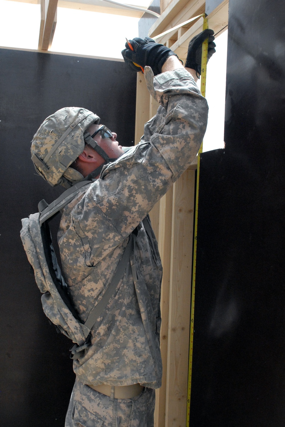 225th Engineers build B-Huts, build leaders