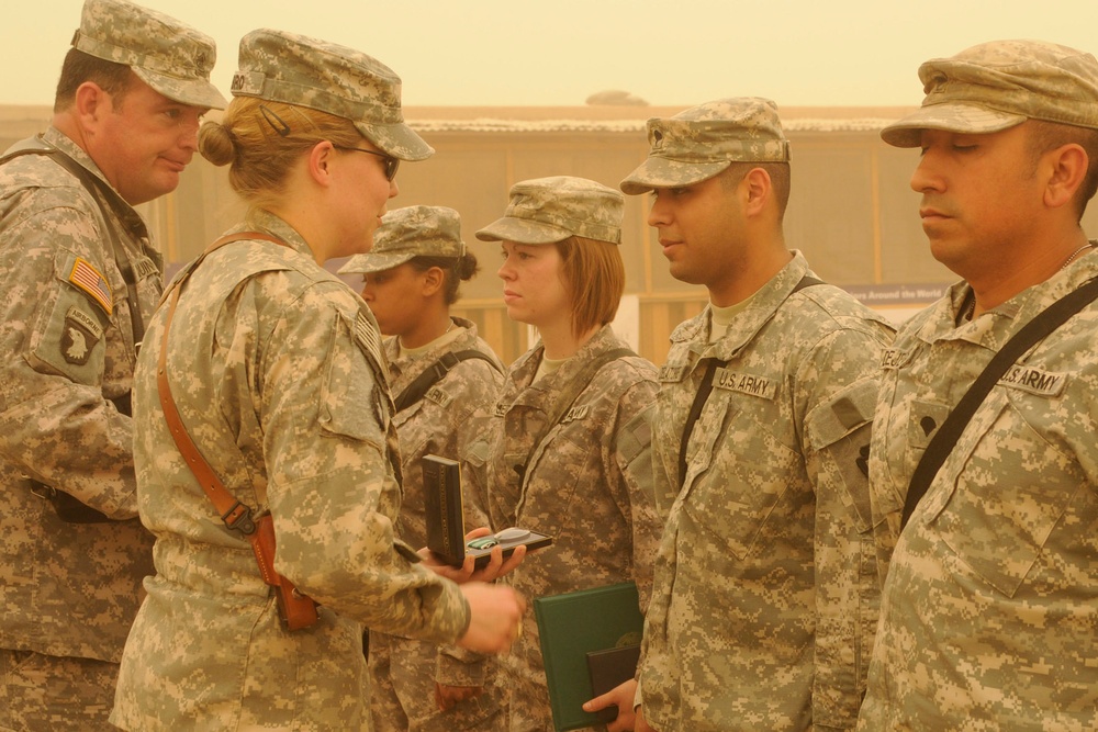 Soldiers Receive Medal