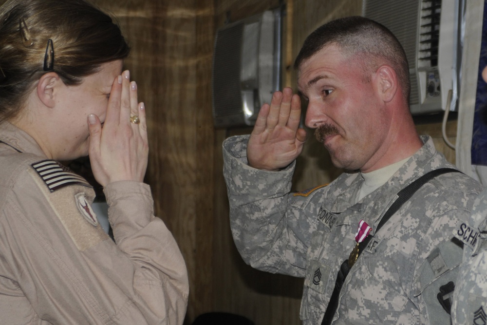 Soldiers Receive Medal