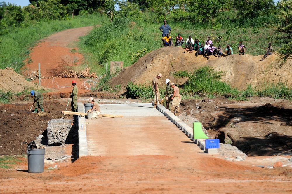 Seabees Complete Walela Culvert Bridge