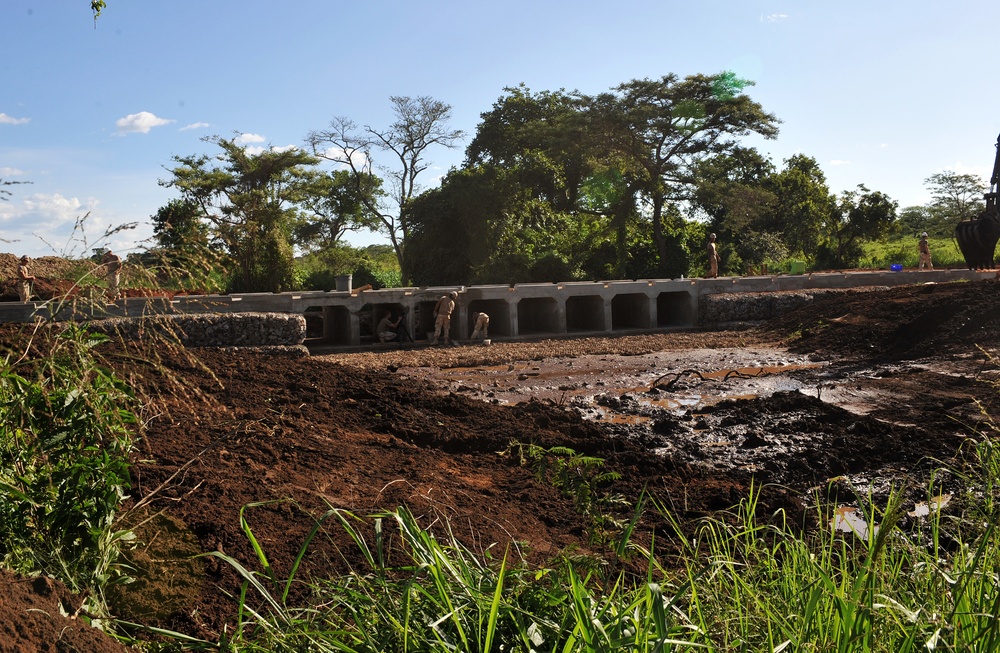 Seabees Complete Walela Culvert Bridge