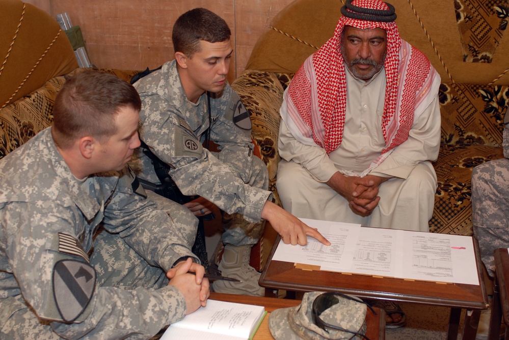 Micro grant pay out in Abu Ghraib