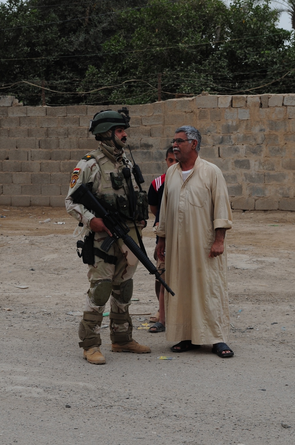 Patrol and fire station opening in Abu Ghraib