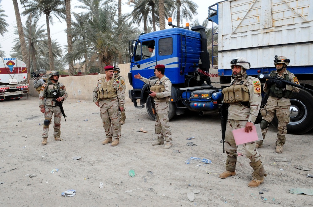 Patrol and fire station opening in Abu Ghraib