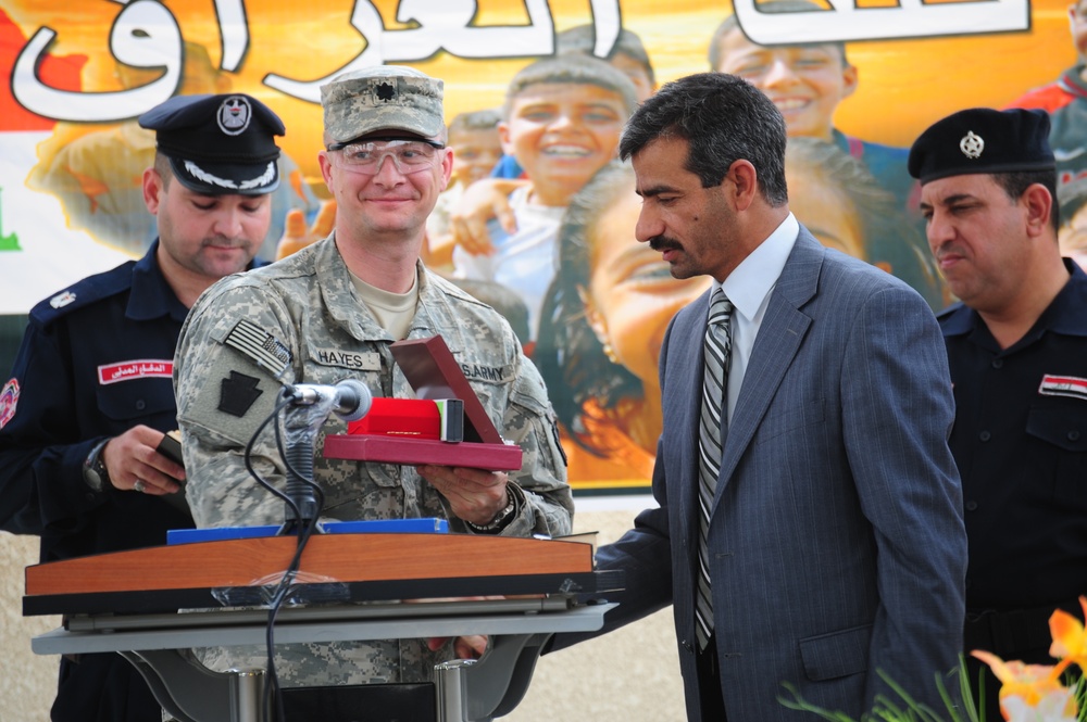 Patrol and Fire Station Opening in Abu Ghraib