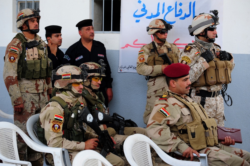 Patrol and fire station opening in Abu Ghraib