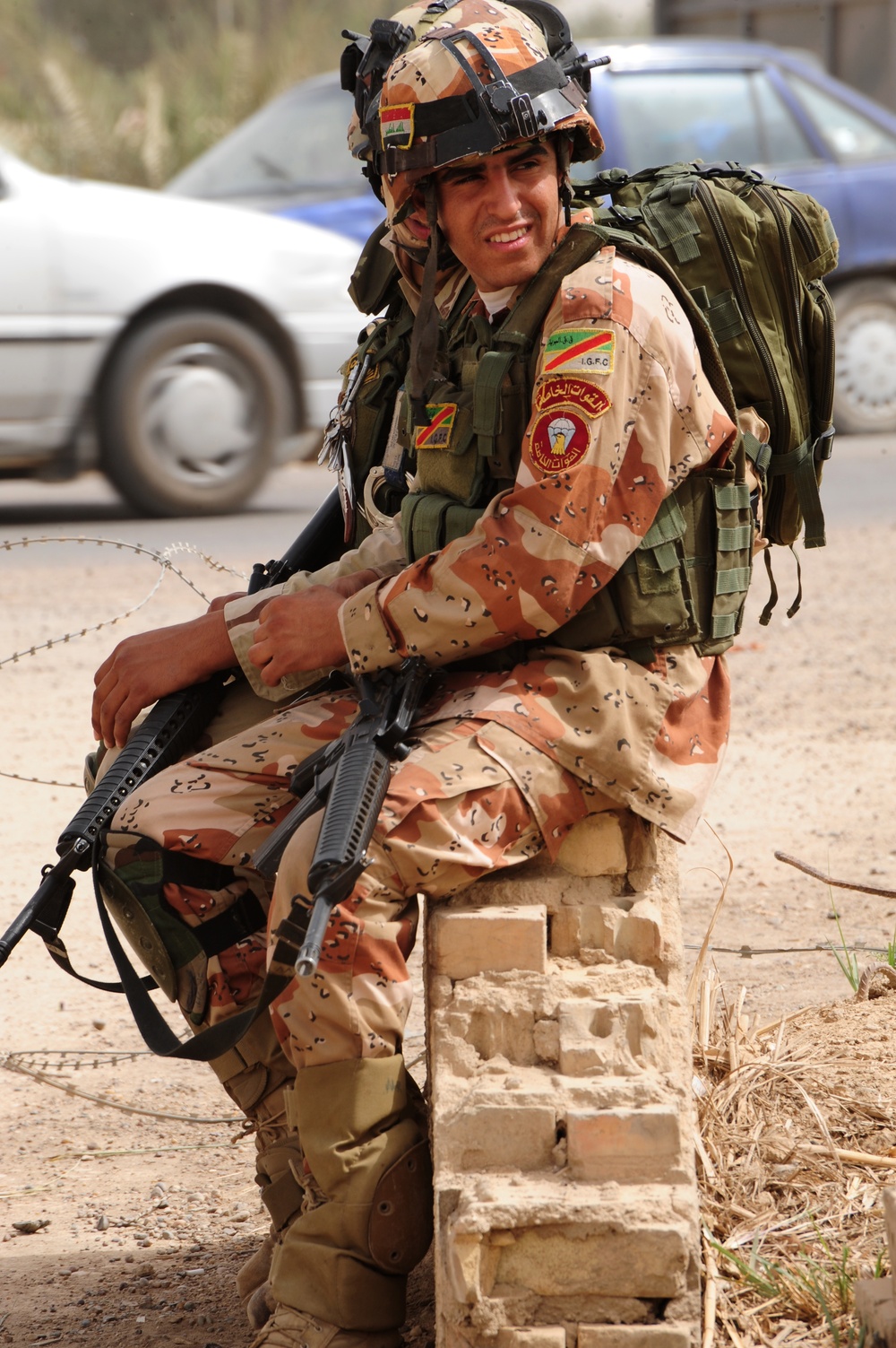 Patrol and fire station opening in Abu Ghraib