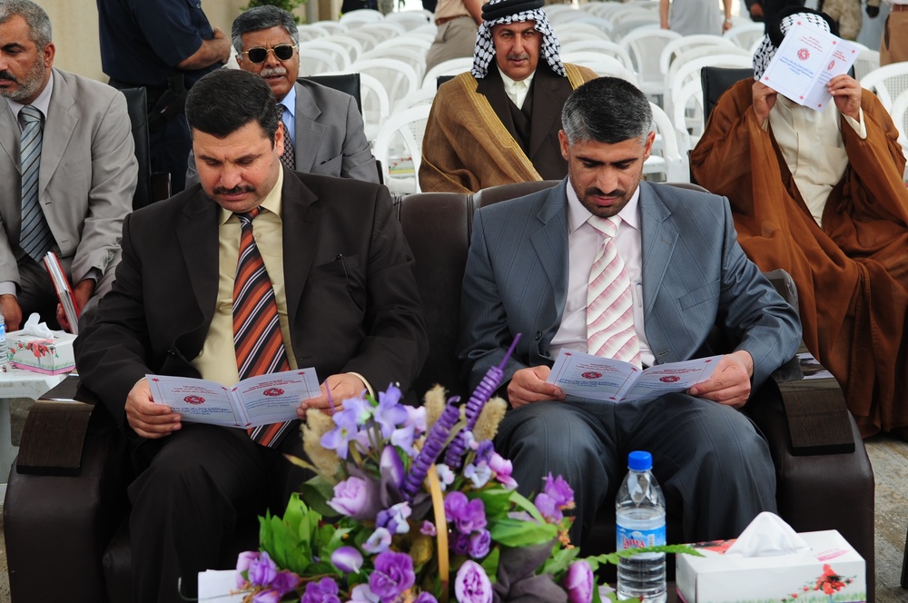 Patrol and fire station opening in Abu Ghraib