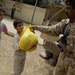 Humanitarian aid food drop in Mosul, Iraq
