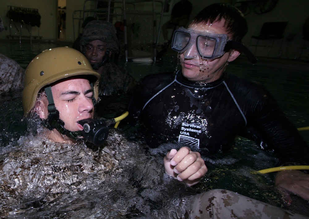 Marines Participate in Modular Amphibious Egress Training