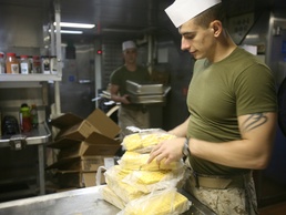 Marines Prepare a Meal