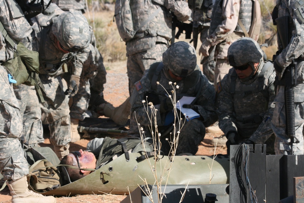 32nd Infantry Brigade Combat Team Uses Combat Life Saver Skills During Casualty-Recovery Exercise