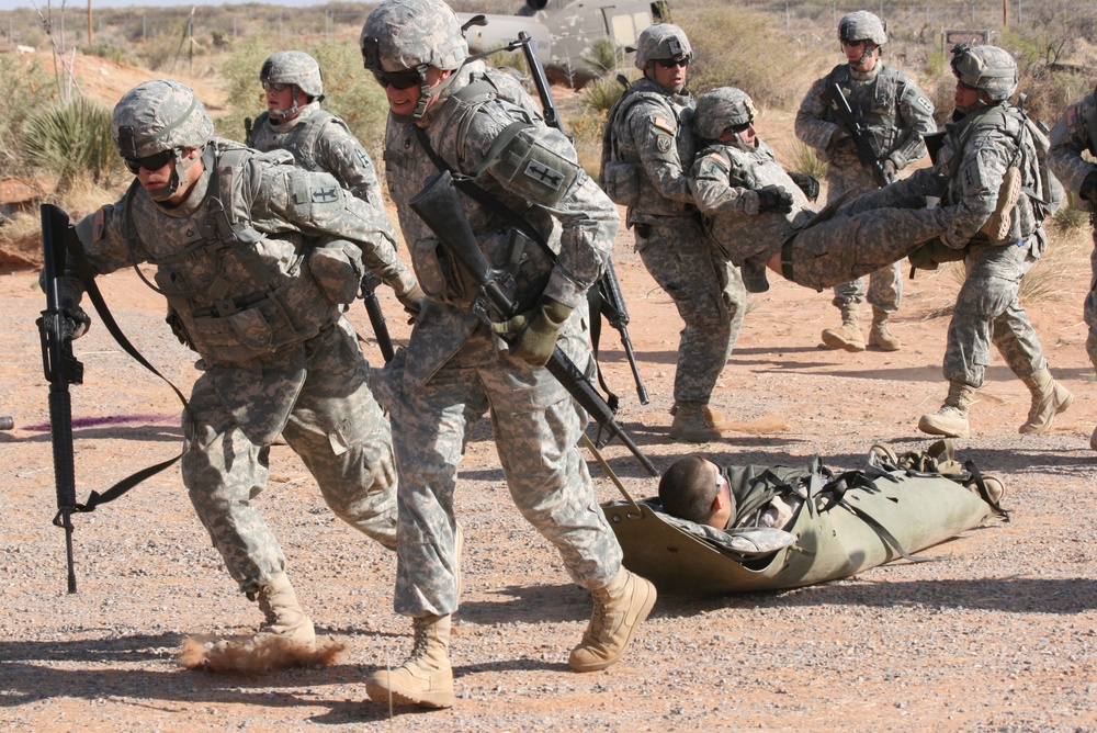 32nd Infantry Brigade Combat Team Uses Combat Life Saver Skills During Casualty-Recovery Exercise