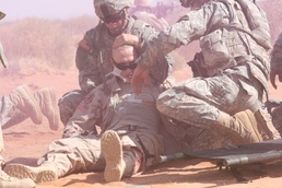 32nd Infantry Brigade Combat Team Uses Combat Life Saver Skills During Casualty-Recovery Exercise