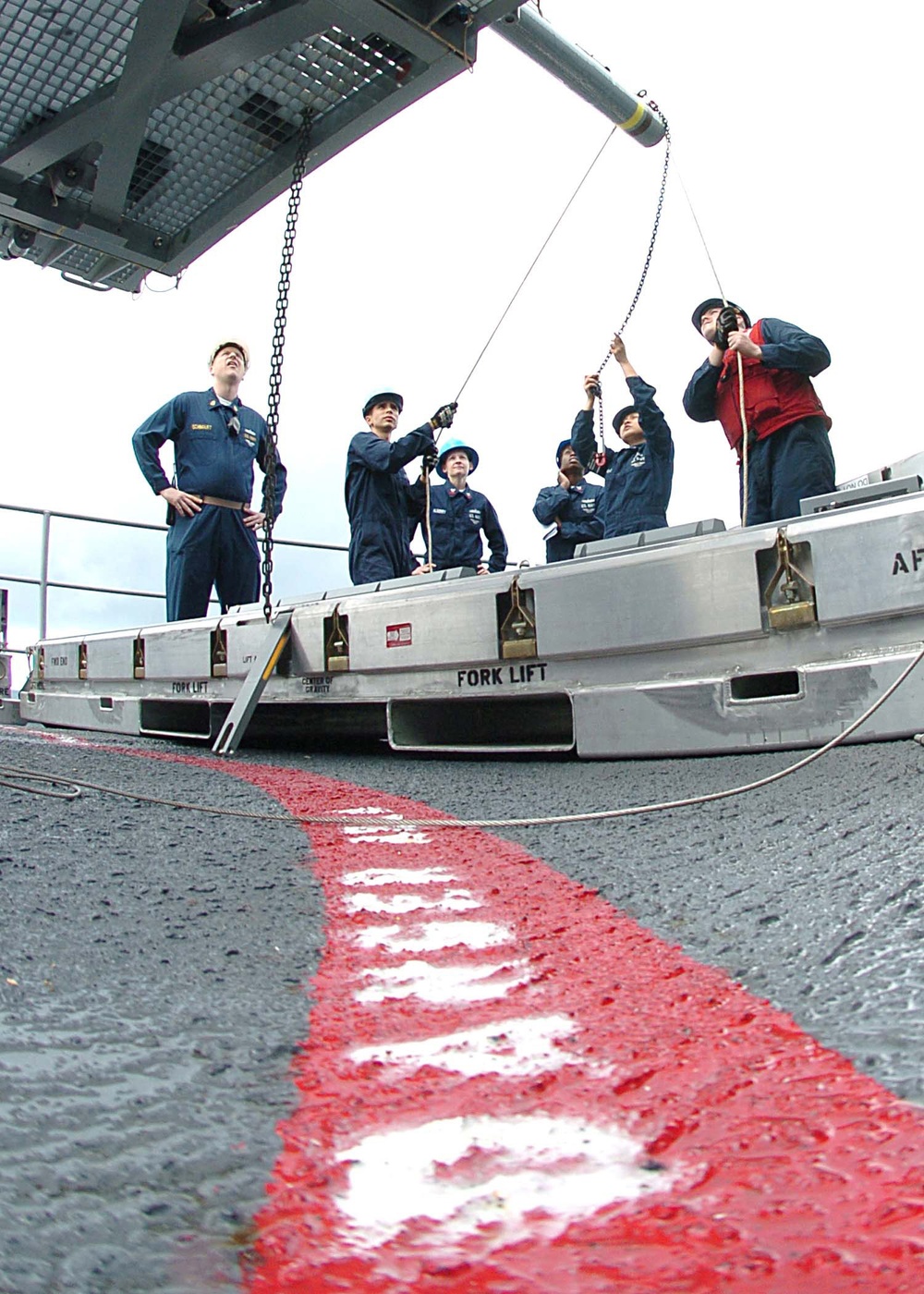 USS George Washington loads munitions