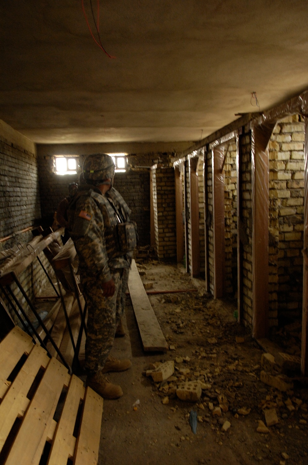 U.S. Army Corps of Engineers check on the progress of several projects in Al Abu Shemsi, Iraq