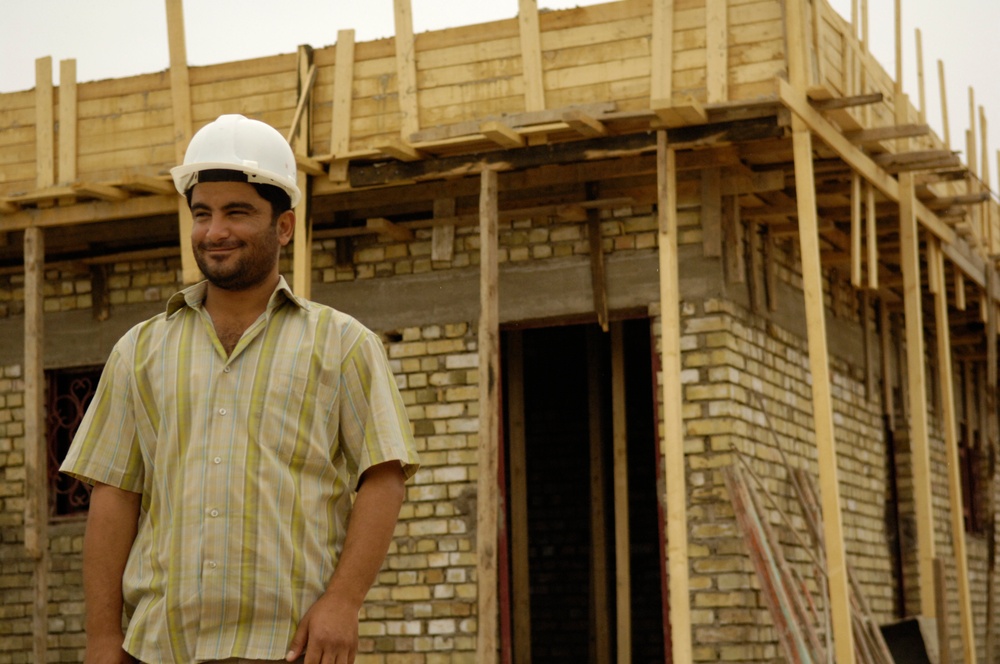 U.S. Army Corps of Engineers check on the progress of several projects in Al Abu Shemsi, Iraq