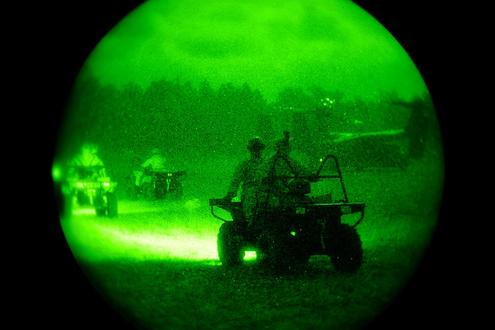 Joint Training Loading All Terrain Vehicles on a CV-22 Osprey