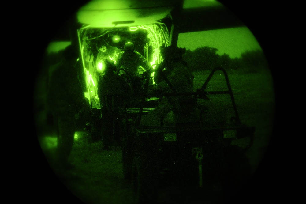 Joint Training Loading All Terrain Vehicles on a CV-22 Osprey