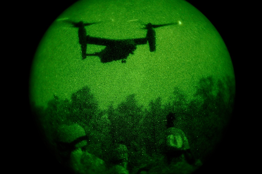 Joint Training Loading All Terrain Vehicles on a CV-22 Osprey