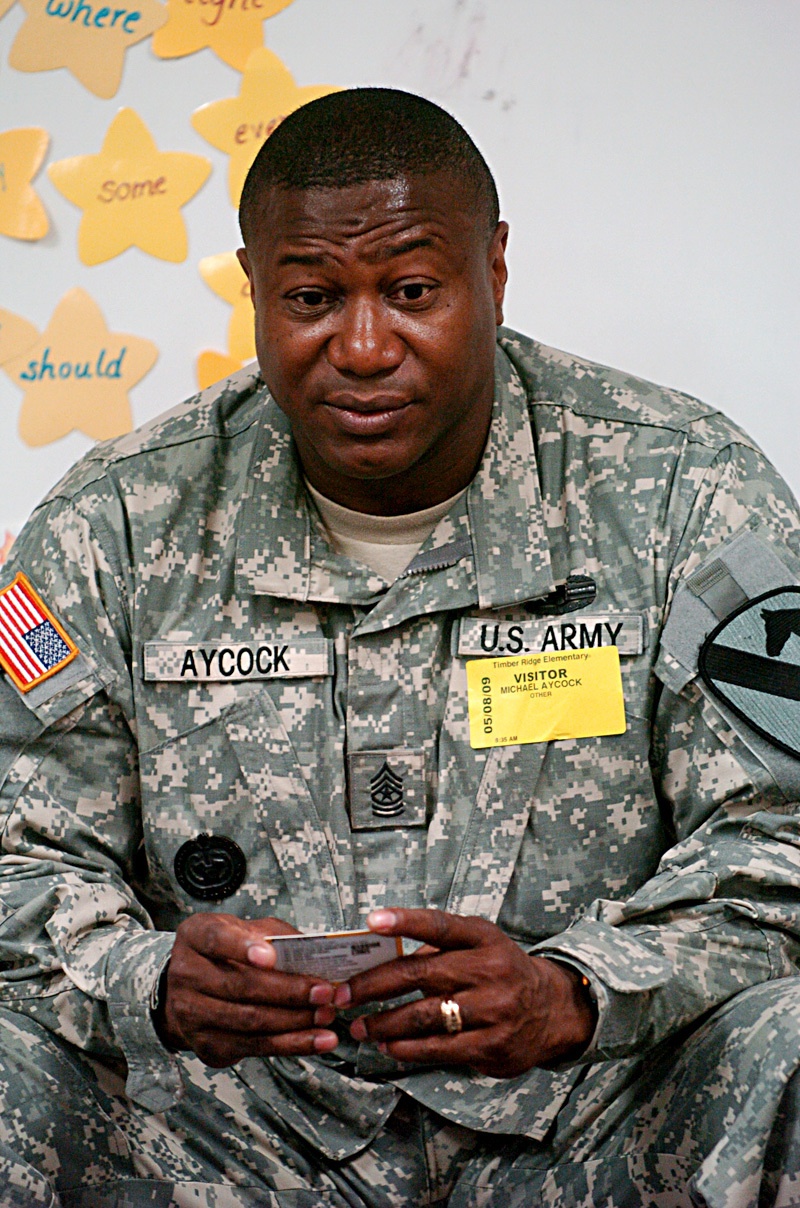 1st Cavalry Division Rear Detachment Command Sergeant Major teaches students lesson in values