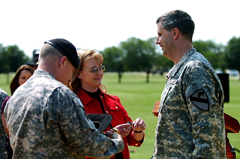 1st Cavalry Division Rear Detachment Commander Promoted to Colonel