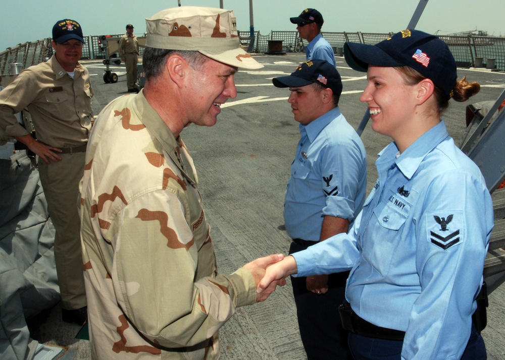 Chief of Naval Personnel Visits Bahrain Sailors