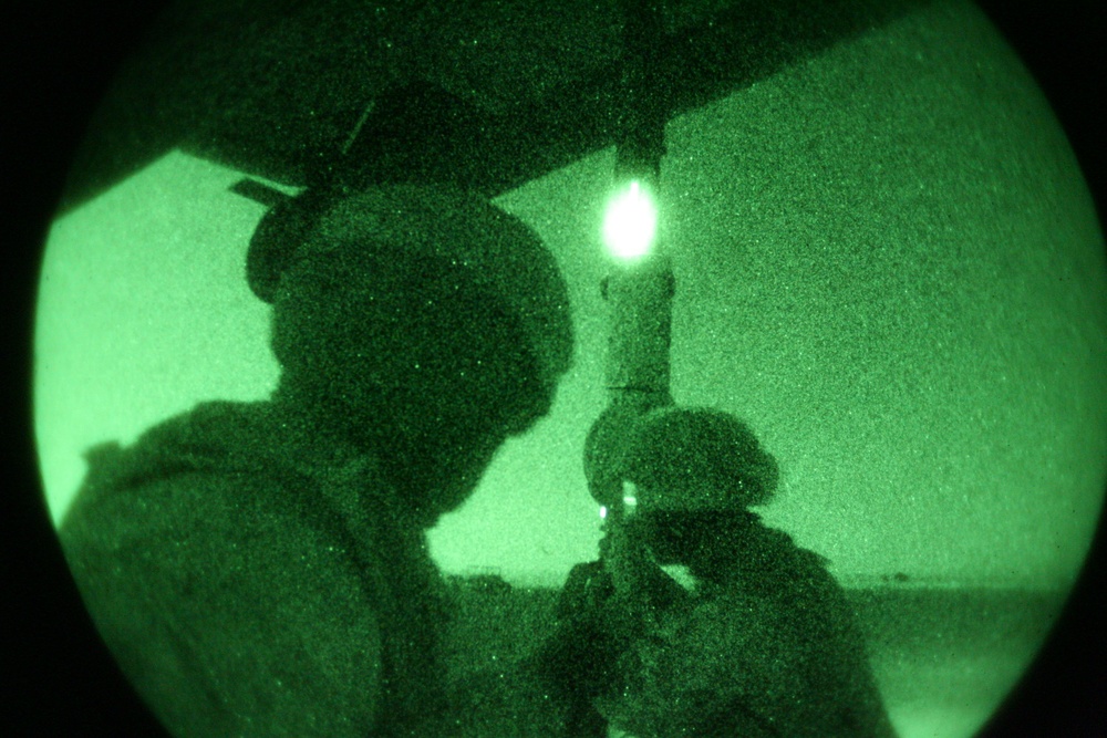 Landing Support Company practices helicopter loading to Maintain Skills