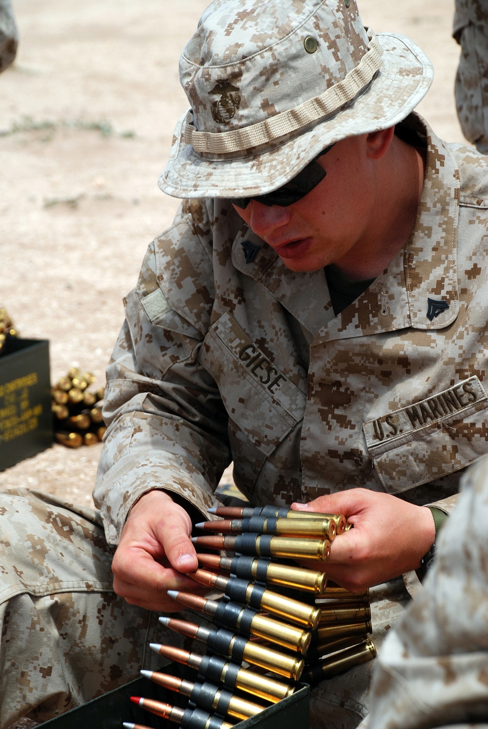 Marine Policemen Coduct Live Fire Exercise