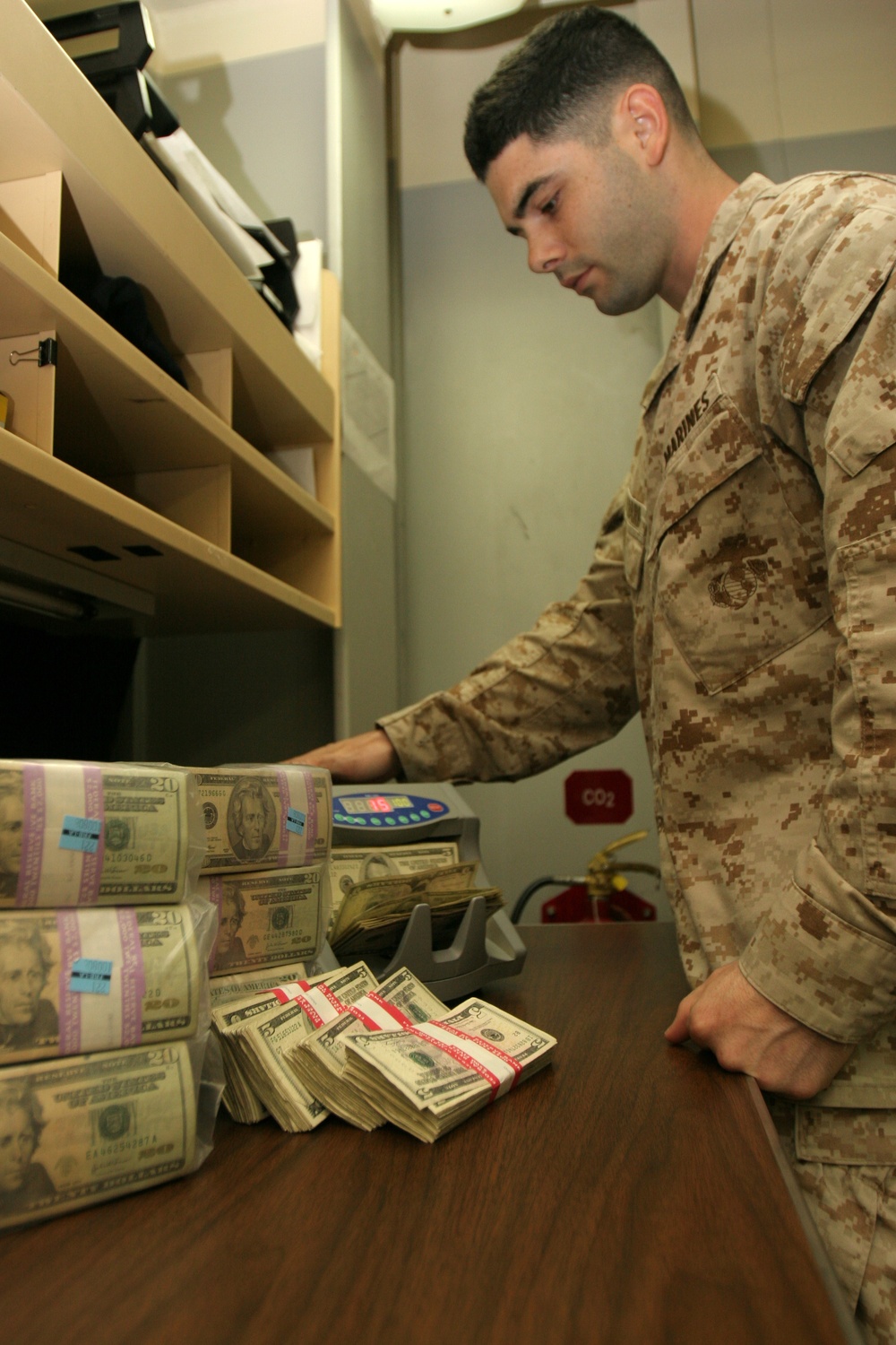 Gothard refines his accounting skills at sea
