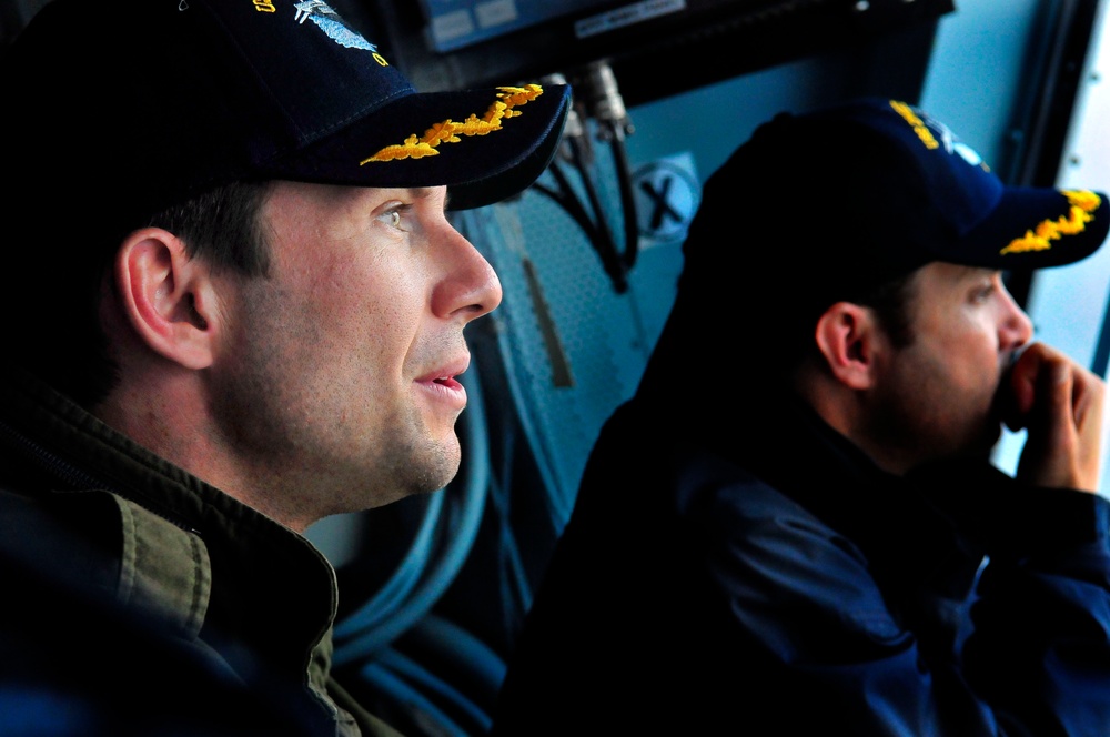 Hollywood Handshake Aboard the USS Eisenhower