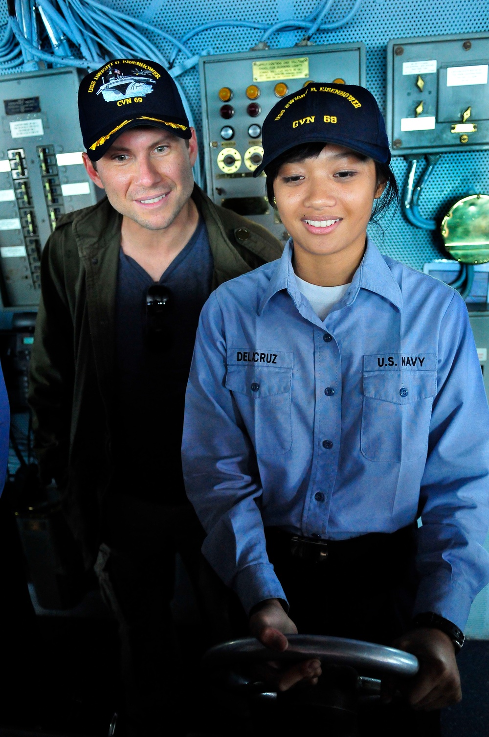 Hollywood Handshake aboard the USS Eisenhower