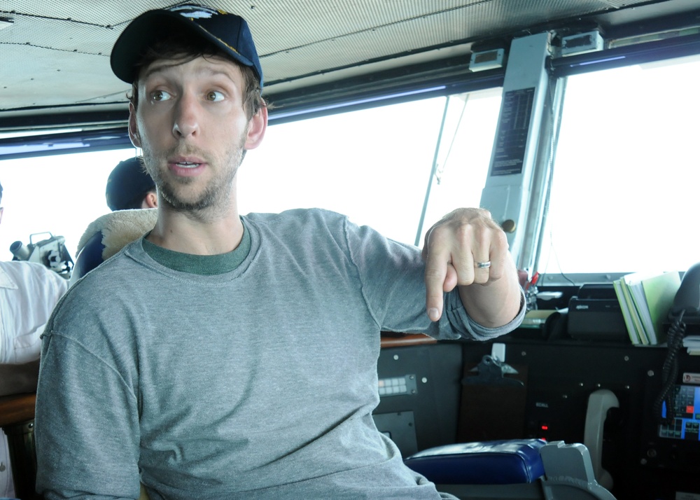 Hollywood Handshake aboard the USS Eisenhower