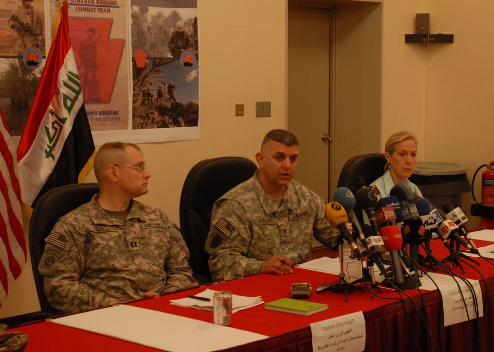 Commander highlights progress north of Baghdad