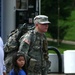 Indiana Guard Soldiers march for babies