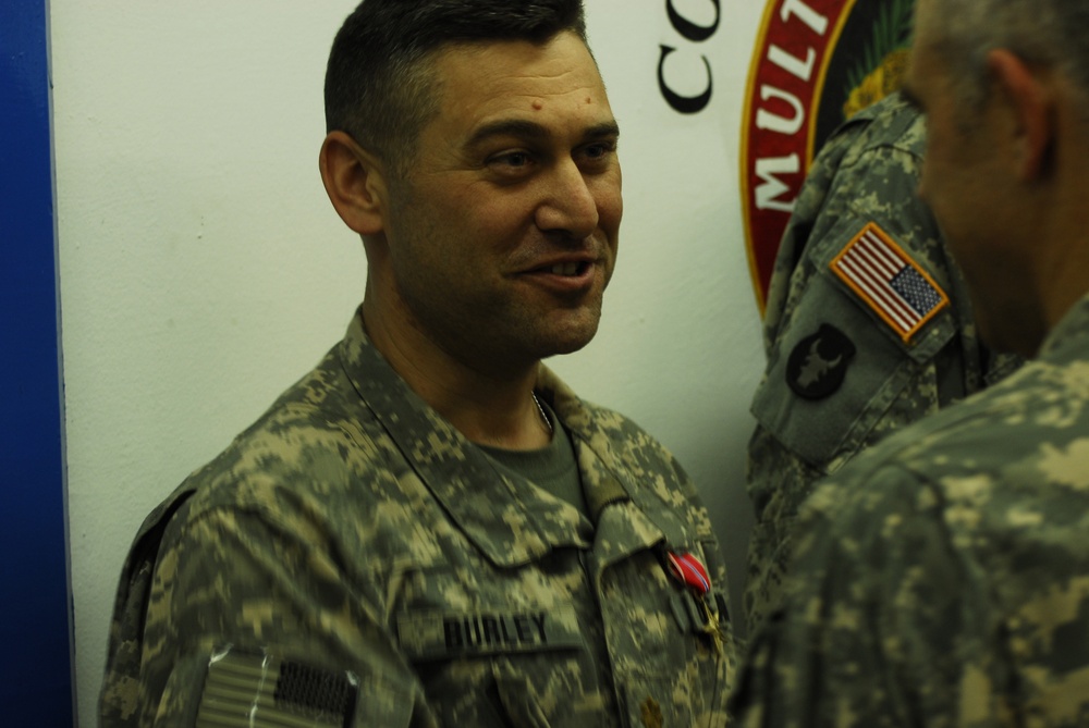 Maj. Burley Receives Bronze Star
