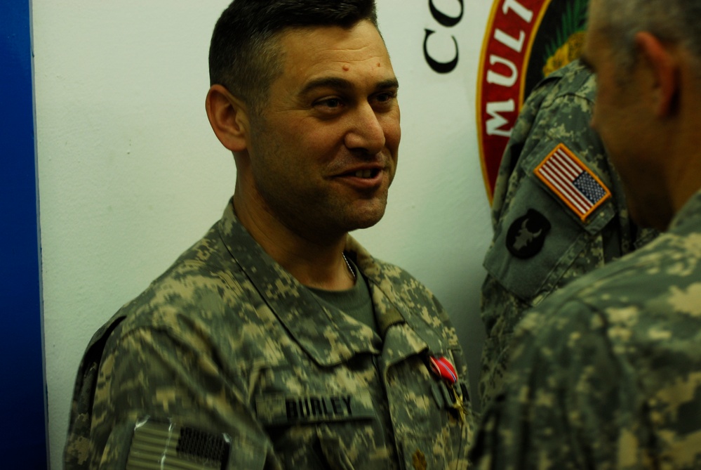 Maj. Burley Receives Bronze Star